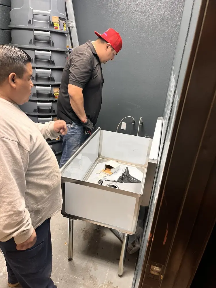 Commercial plumbing and sink installation in Downtown Portland